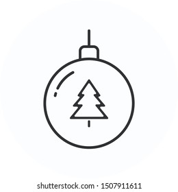 Christmas Tree Toy icon vector design. Great for mobile app, web design, print materials, etc.