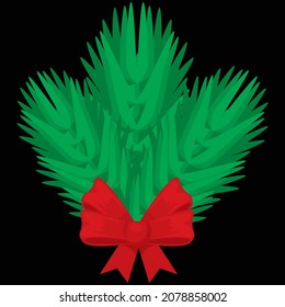 diseño de ilustración vectorial de icono de árbol de Navidad