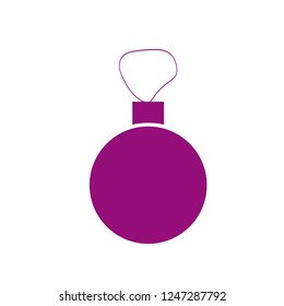 Christmas tree toy or new year ball isolated vector image