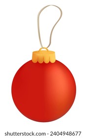 Christmas tree toy red ball