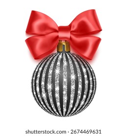 Conjunto de juguete de árbol de Navidad aislado sobre fondo blanco, decoraciones festivas de Festiva. Objeto de Vector para el formato de Vector de diseño de Navidad