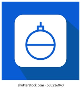 Christmas tree toy vector icon