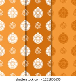 Christmas tree toys seamless pattern