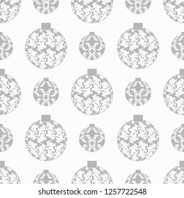 Christmas tree toys seamless pattern
