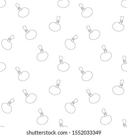 Christmas tree toys: simple pattern, vector graphics, transparent swatch.