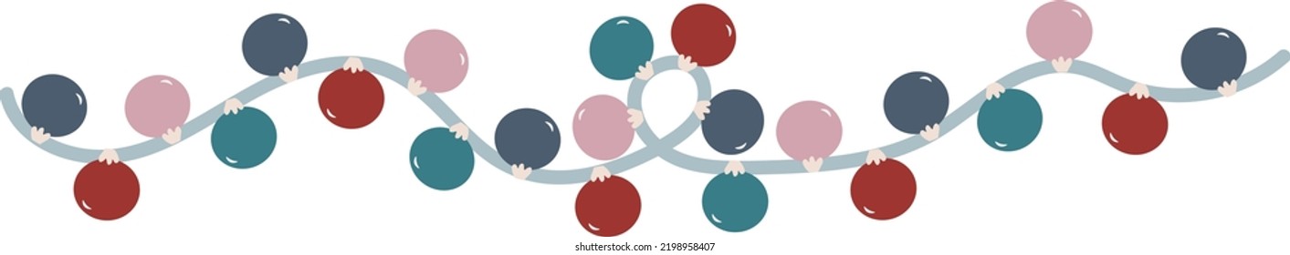 
Christmas tree toys vector in white transparent background