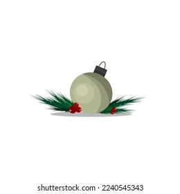 Weihnachtsbaumspielzeug.Vektorgrafik