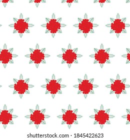 Weihnachtsbaum-Struktur und Beerenstruktur, Vektorgrafik, grafische Darstellung