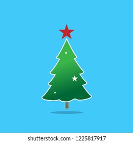 christmas tree vector.