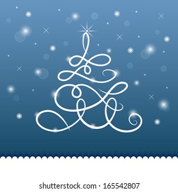 Christmas tree. Vector