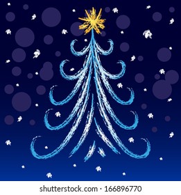 Christmas tree vector