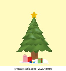 Christmas tree vector