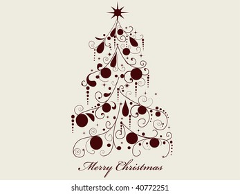 Christmas tree. vector