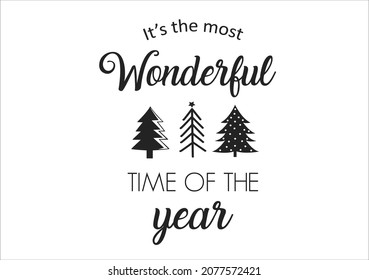 christmas tree vector art design hand drawn 2022 happy new year