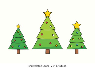 Christmas Tree Vector Art Design for Festive Holiday Decorations