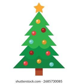 christmas tree vector art design