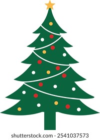 Weihnachtsbaum, Vektorgrafik, Illustration