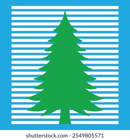 ilustração vetorial da arte da árvore de Natal
