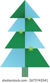 Weihnachtsbaum Vektor Kunst Illustration Design