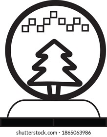 christmas tree vector with artboards