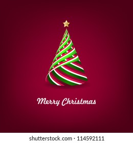 Christmas tree  vector background.