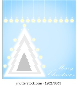 Christmas tree from  vector background