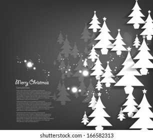 Christmas tree Vector Background
