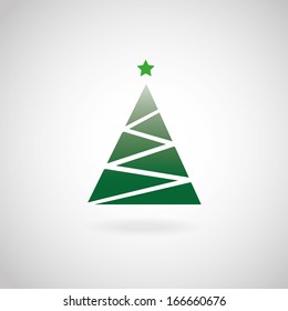 Christmas tree vector background