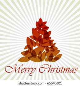 christmas tree vector background