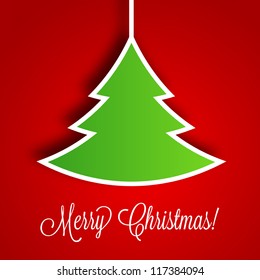 Christmas Tree Vector Background | EPS10 Illustration