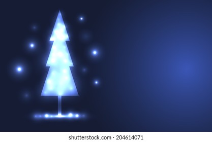 Christmas tree vector background. Vector eps10