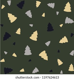 Christmas tree vector background illustration