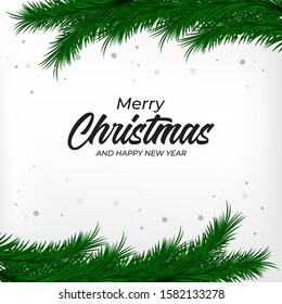 christmas tree vector banner template