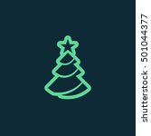 Christmas tree vector, clip art. Also useful as icon, logo, greeting card, web element, symbol, graphic image, silhouette and illustration.