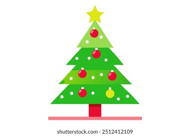 vetor árvore de natal arquivo de cores