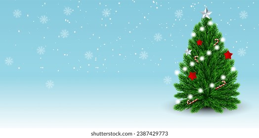 christmas tree vector. christmas tree, christmas decoration vector.
