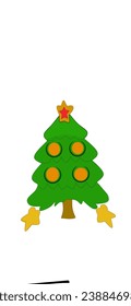 Christmas tree vector design, artwork