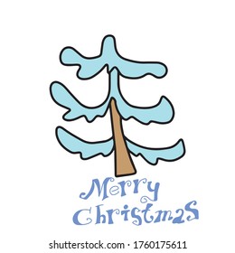 Árbol de Navidad .Diseño vectorial para banner, afiche, tarjeta de saludo, invitación de fiesta.