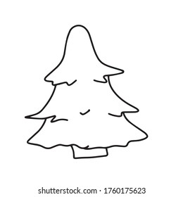 Christmas tree .Vector design for banner, poster, greeting card, party invitation.