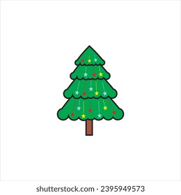 christmas tree vector design, christmas tree decoration