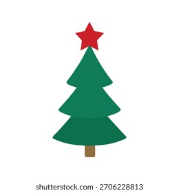 Christmas tree vector design for festive and holiday decor