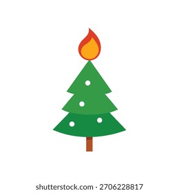 Projeto vetorial de árvore de Natal para decoração festiva e de férias