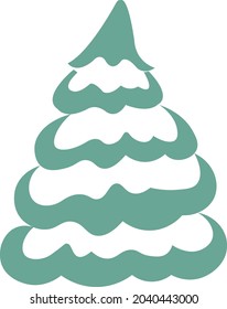 Diseño vectorial de árbol de Navidad para tarjeta de saludo, invitación, banner, Año Nuevo y Navidad árbol de símbolos tradicional 