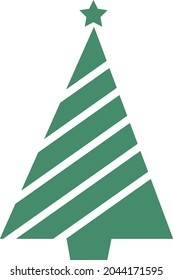 Christmas Tree vector design for greeting card, invitation, banner, New Years And Xmas traditional symbol tree 