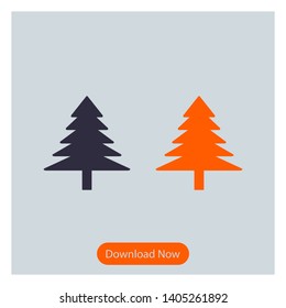 Christmas Tree Vector Design on Style Background  
