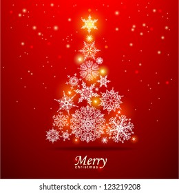 Christmas tree. Vector Eps 10.