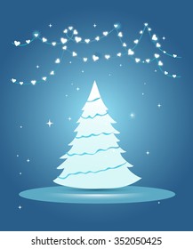 Christmas tree, vector EPS 10