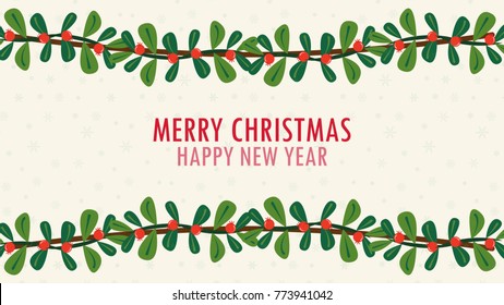 Christmas tree vector. free space for text. Christmas wallpaper.