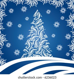 Weihnachtsbaum (Vektor). In der Galerie auch verfügbar XXL JPEG-Bild aus diesem Vektorgrafik