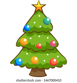 christmas tree vector graphic design clipart